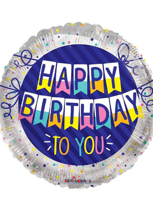 18in ConverUSA Happy Birthday To You Banner Balloon