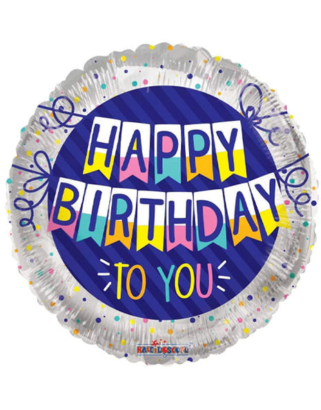 18in ConverUSA Happy Birthday To You Banner Balloon