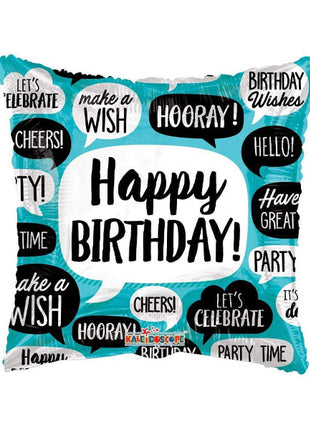 18in ConverUSA Birthday Bubbles Balloon