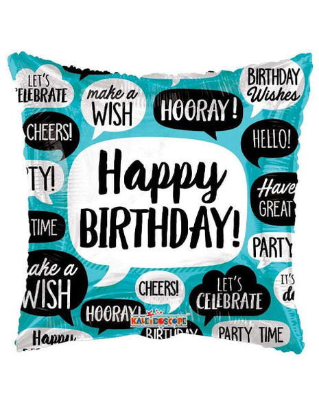 18in ConverUSA Birthday Bubbles Balloon
