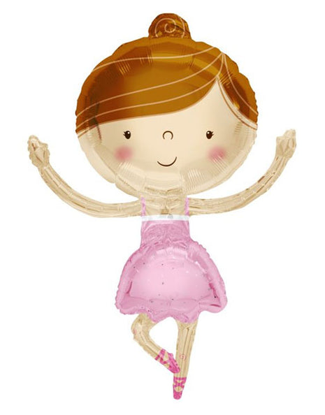 36in ConverUSA Pink Ballerina Balloon