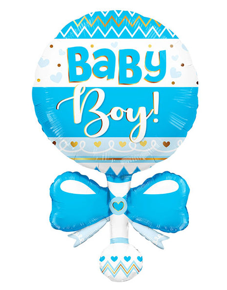 36in Conver USA Baby Boy Rattle Balloon - Joker Party Supply