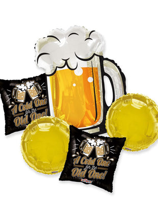 Conver USA A Cold One for the Old One Bouquet Balloon 5pc - Joker Party Supply