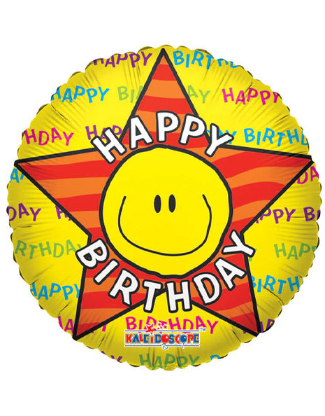 Globo sonriente de feliz cumpleaños ConverUSA de 18 pulgadas