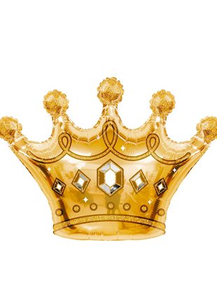 36in Conver USA Gold Royal Crown Balloon - Joker Party Supply