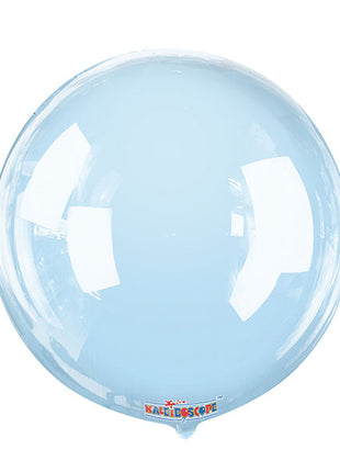 18in Conver USA Clear View Baby Blue Gelliball Balloon - Joker Party Supply