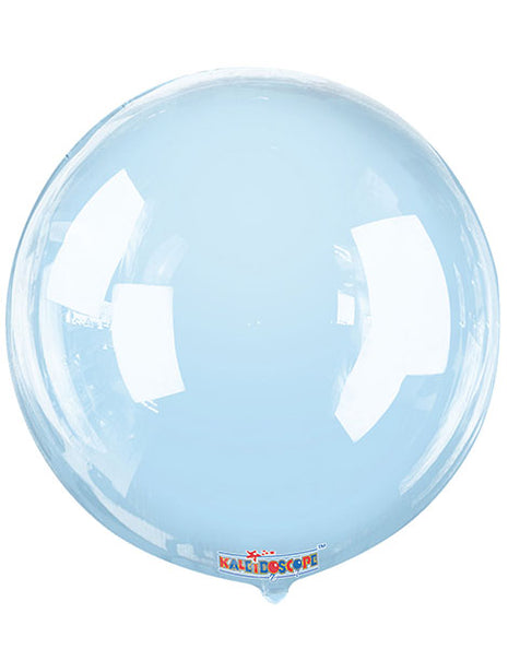 18in Conver USA Clear View Baby Blue Gelliball Balloon - Joker Party Supply