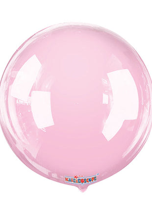 18in Conver USA Clear View Baby Pink Gelliball Balloon - Joker Party Supply