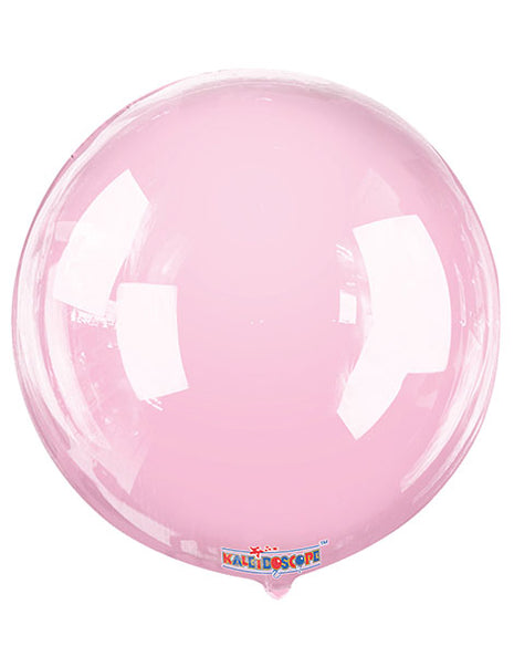 18in Conver USA Clear View Baby Pink Gelliball Balloon - Joker Party Supply