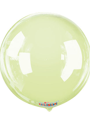 18in Conver USA Clear View Lime Green Gelliball Balloon - Joker Party Supply
