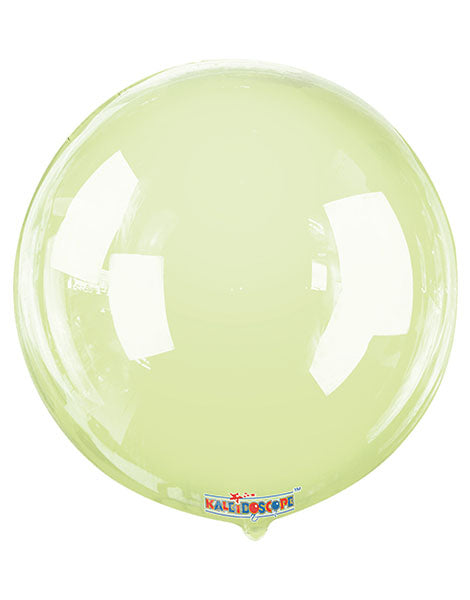 18in Conver USA Clear View Lime Green Gelliball Balloon - Joker Party Supply