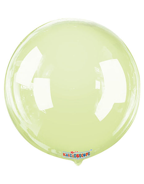 18in Conver USA Clear View Lime Green Gelliball Balloon - Joker Party Supply