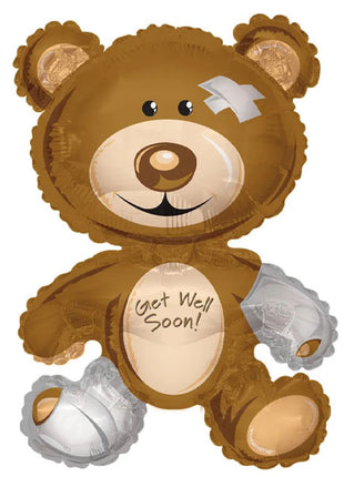 36in Conver USA Get Well Bear Balloon - Joker Party Supply
