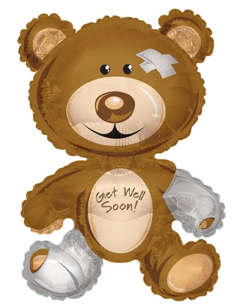 36in Conver USA Get Well Bear Balloon - Joker Party Supply