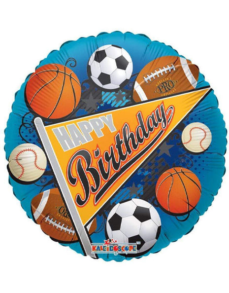 18in ConverUSA Birthday Sports Pennant Balloon