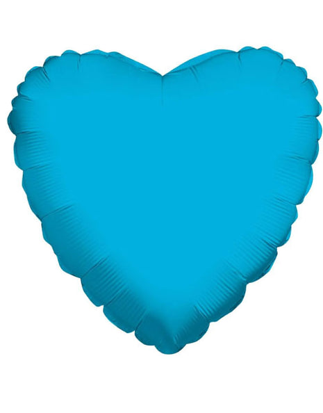 Globo de corazón turquesa ConverUSA de 18 pulgadas