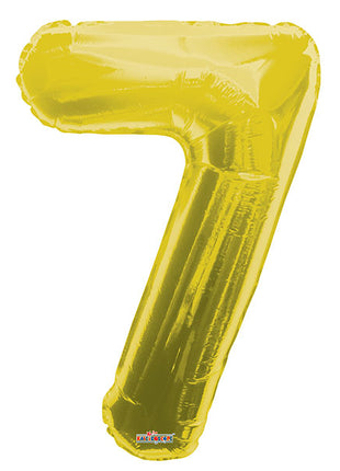 34in Conver USA Gold Number 7 Balloon - Joker Party Supply