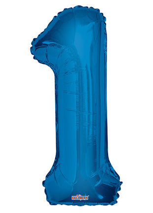 34in Conver USA Royal Blue Number 1 Balloon - Joker Party Supply