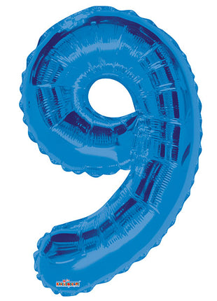 34in Conver USA Royal Blue Number 9 Balloon - Joker Party Supply
