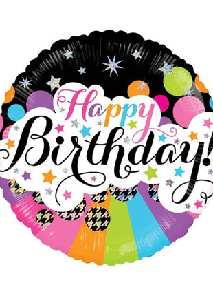 18in ConverUSA Birthday Little Stars Balloon Holographic Balloon