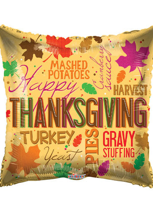 18in ConverUSA Thanksgiving Messages Balloon