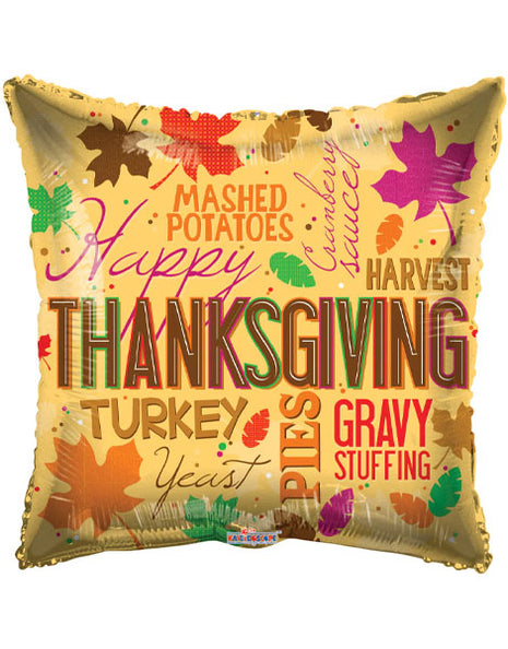 18in ConverUSA Thanksgiving Messages Balloon