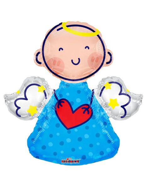 28in Conver USA Baby Blue Angel Balloon - Joker Party Supply