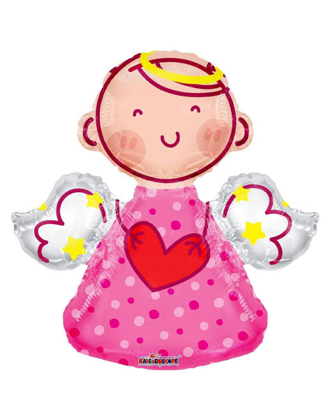 28in Conver USA Pink Baby Angel Balloon - Joker Party Supply