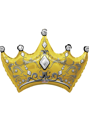 36in Conver USA Gold Crown Balloon - Joker Party Supply
