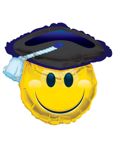 Globo de graduación sonriente ConverUSA de 28 pulgadas