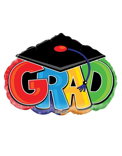 Globo de graduación ConverUSA de 28 pulgadas con birrete
