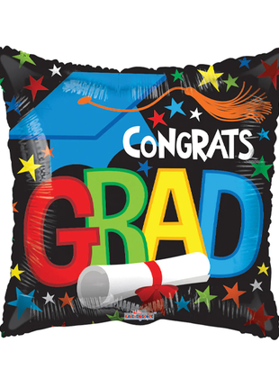 Globo ConverUSA "Felicidades Graduado" de 9 pulgadas (se requiere sellado térmico)