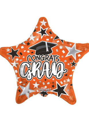 Globo naranja de 18 pulgadas ConverUSA "Felicidades Graduado"