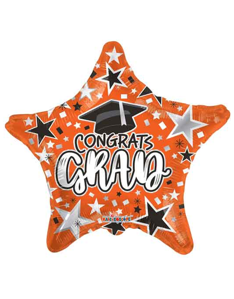 Globo naranja de 18 pulgadas ConverUSA "Felicidades Graduado"