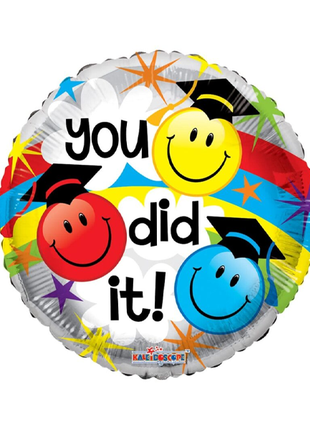 Globo "You Did It Smiles" de 18 pulgadas de ConverUSA