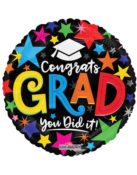 18in ConverUSA Congrats Grad You Did It! Balloon