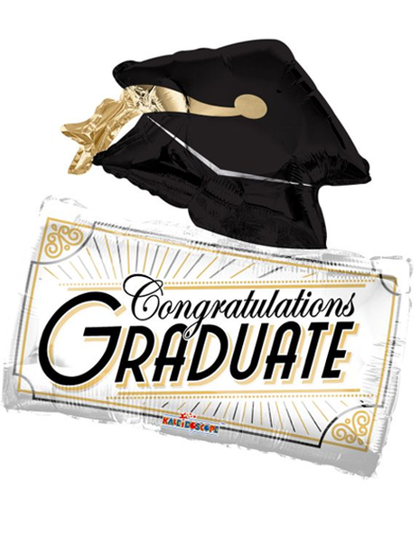 Globo de felicitación de graduado de ConverUSA de 28 pulgadas