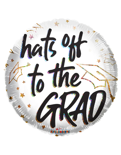 9in ConverUSA Hats Off to the Grad Holographic Balloon