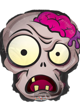 Globo de cabeza de zombi ConverUSA de 18 pulgadas