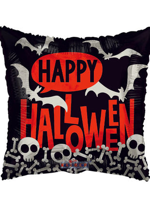 Globo de esqueletos de Feliz Halloween de ConverUSA de 18 pulgadas