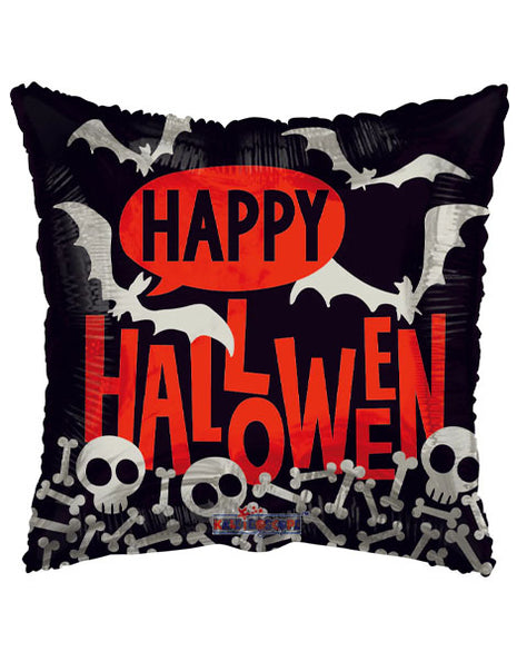 Globo de esqueletos de Feliz Halloween de ConverUSA de 18 pulgadas