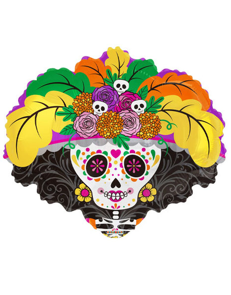 Globo ConverUSA Catrina Día de Los Muertos de 22 pulgadas