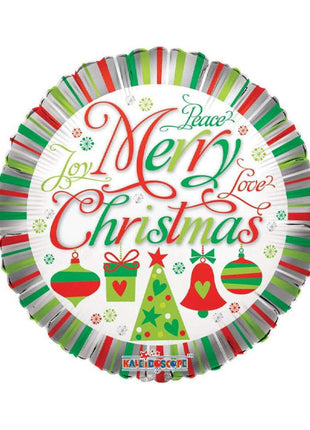 18in ConverUSA Merry Christmas Peace & Love Baloon