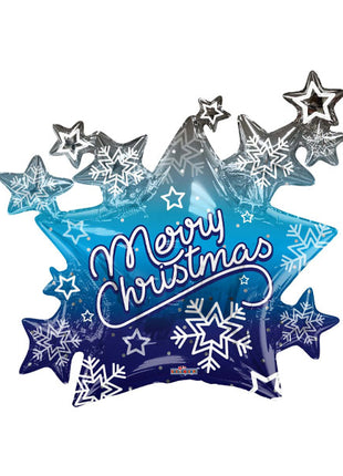 36in ConverUSA Merry Christmas Stars Balloon