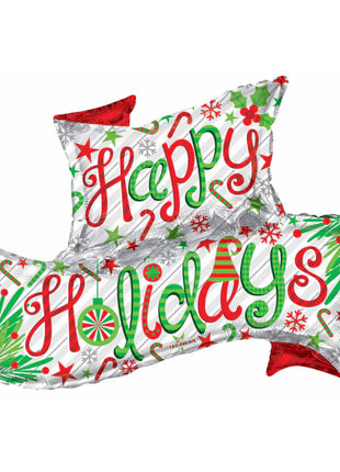 36in ConverUSA Happy Holidays Banner Balloon