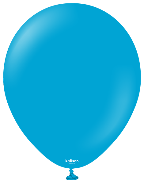 5in Kalisan Standard Caribbean Blue 100Ct - Joker Party Supply