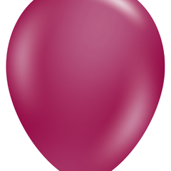 11in Tuftex Crystal Burgundy 100 Ct - Joker Party Supply