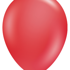 11in Tuftex Crystal Red 100 Ct - Joker Party Supply