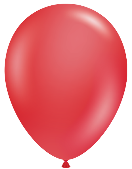 11in Tuftex Crystal Red 100 Ct - Joker Party Supply
