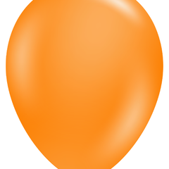 11in Tuftex Crystal Tangerine 100 Ct - Joker Party Supply